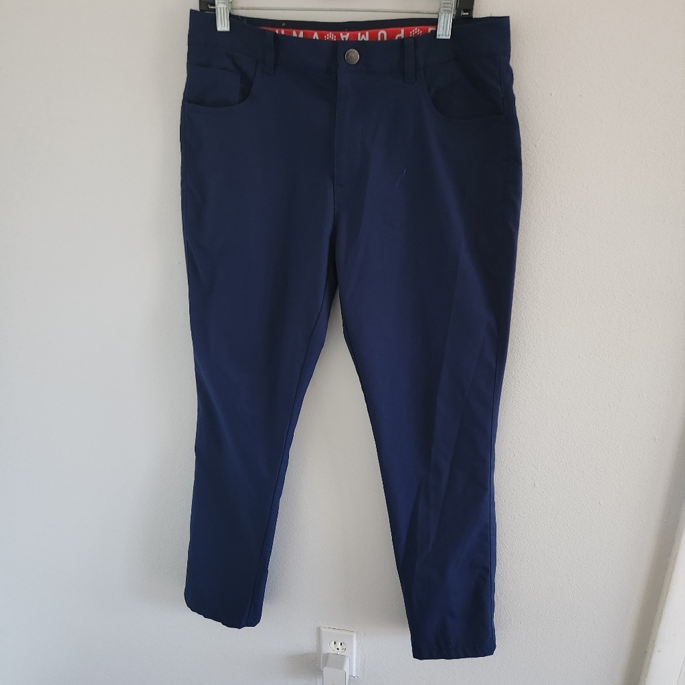 Puma Jackpot Golf Pants Navy Blue Men's 32x32